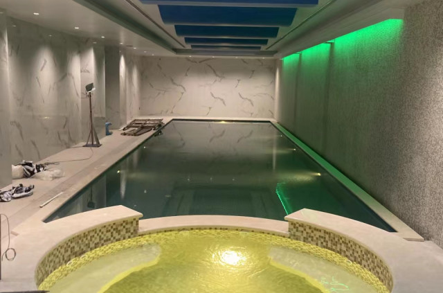 山顶道  室内土建泳池,土建泡池