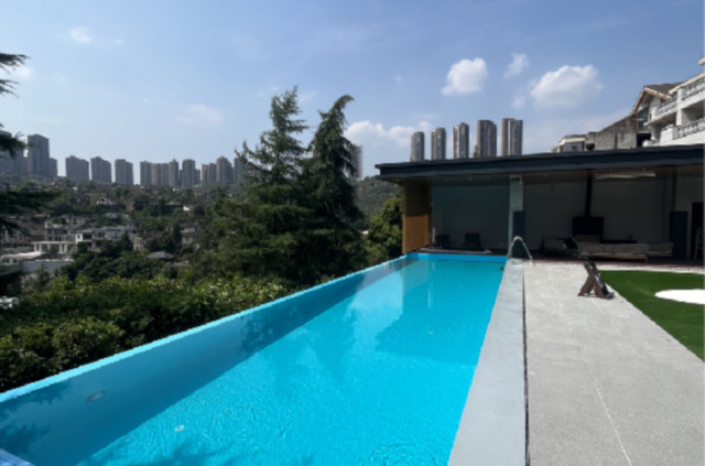 保利北九栋 室外土建泳池